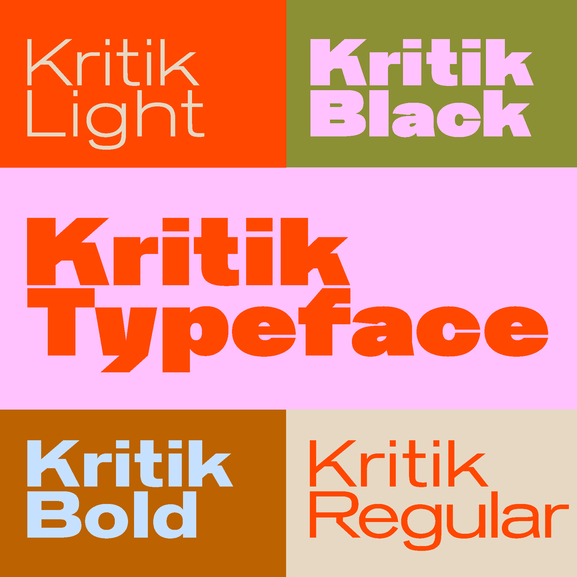 Kritik Typeface Overview
